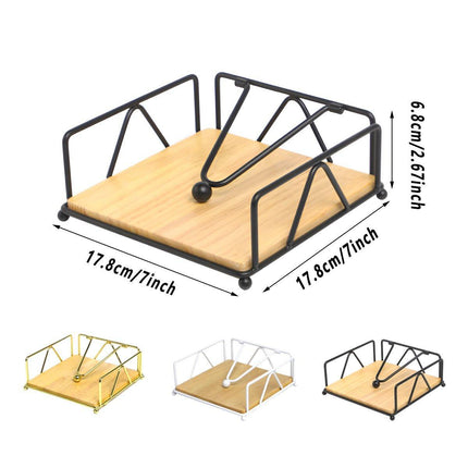 Steel Napkin Holder Serviette Rack Organiser Kitchen Serving Bar 3 Colours