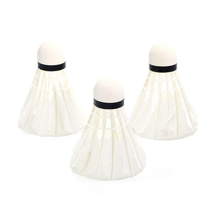 12 Pcs Badminton Shuttlecocks Durable Gooes Feather Badminton Ball For Training