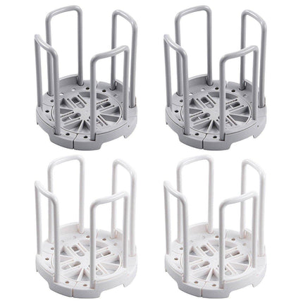 2pcs Kitchen Dish Drying Rack with Drainage Storage Cup Holder Organizer Stand