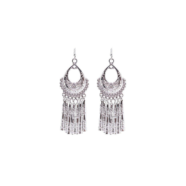 Vintage Ethnic Tassel Long Earrings Bohemian Jewelry Women Fashion Accessories