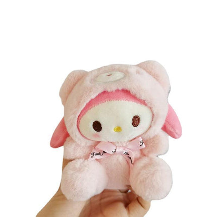 My Melody Cute Plush Doll Car KeyChain Backpack Small Pendant Stuffed Toy Gift AU - Aimall
