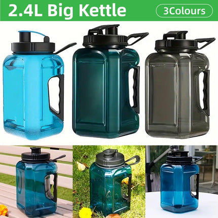 Large Capacity Outdoor Plastic Water Bottle Sports Portable Lightweight Drinking