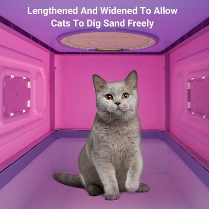 Folding Enclosed Cat Litter Box Foldable Drawer Toilet Anti-Splash Pet Supplies