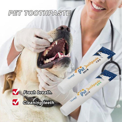 Beef Flavor Edible Pet Dog Cat Toothpaste Teeth Cleaning Care Oral Hygiene - Aimall