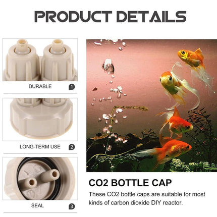 10pcs Aquarium CO2 Generator Bottle Cap Fish Tank DIY Air Diffuser Valve Guage