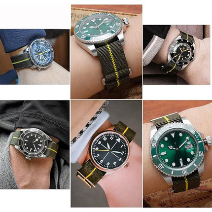 Elasticated Nylon Watch Strap Adjustable Band Durable Replacement Strap Watches
