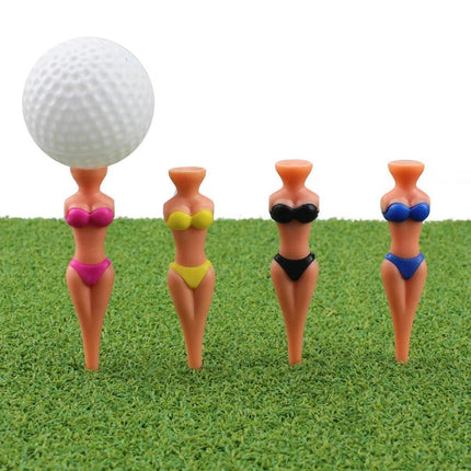 25PCS Durable 80MM Golf Nails Novelty Bikini Design Plastic Golf Accessories