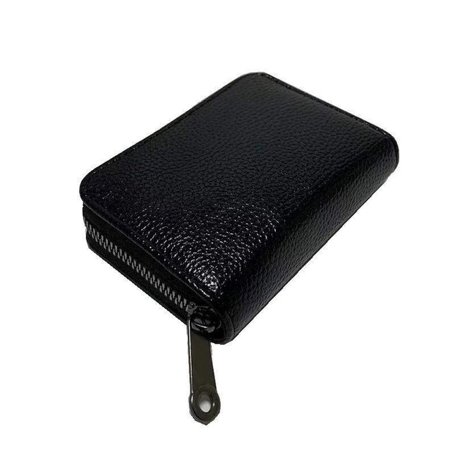 Compact Zipper Organ Card Cover Holder Wallet ID Bag Short Coin Purse Pockets - Aimall