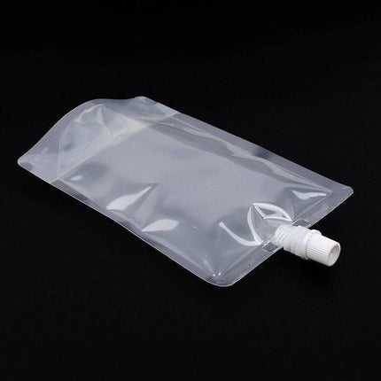 50PCS 250ML Drink Pouch Packaging Bag Stand Up Spout Plastic Makeup Drink Bag - Aimall