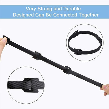 100PCS Reusable Cable Tie Nylon Hook Loop Strap Cord Ties PC TV Organiser