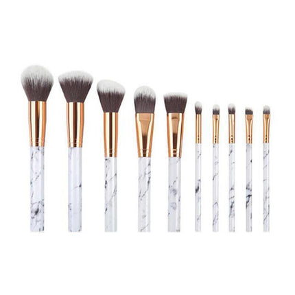 10Pcs Professional Makeup Brush Set Foundation Blusher Cosmetic Make Up Brushes - Aimall