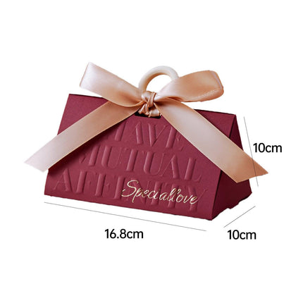 5PCS Portable Luxury Wedding Candy Gift Boxes Favour Packaging High-end Party