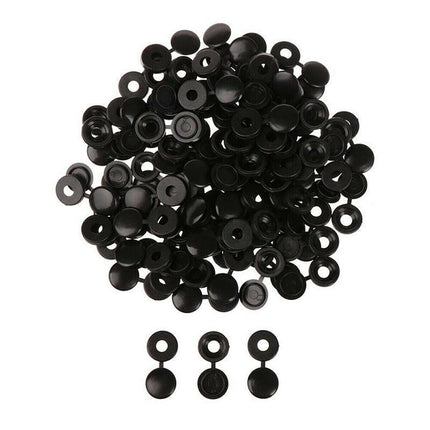 100/200X Plastic Screw Cover Caps Holes Cams Furniture Kitchen Button Nuts Bolts - Aimall