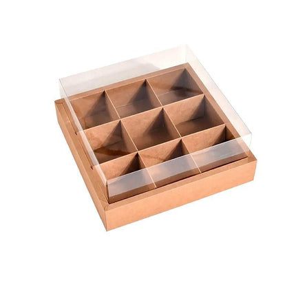 5PCS Kraft Paper Lunch Boxes Picnic Camping Food Containers Bento Sushi Packing
