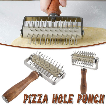 Stainless Steel Pizza Roller Wheel Hole Punch for Baking DIY Bread Baking Tool