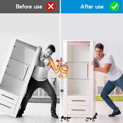 Heavy Duty Moving Tool Set Easy Move Five Piece Furniture Lifter Kit for Home
