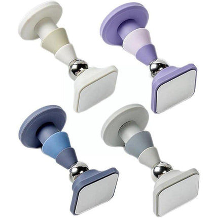 Silicone Silent Door Stopper with Suction Base and Secure Hold Catch Design