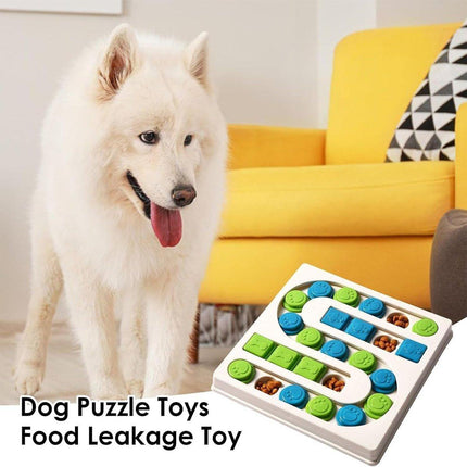 Interactive Dog Puzzle Toy S Shaped Treat Dispenser Pet Training Food Feeder