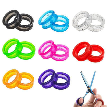 16Pcs Dog Grooming Scissors Soft Silicone Finger Rings Insert Finger Protector