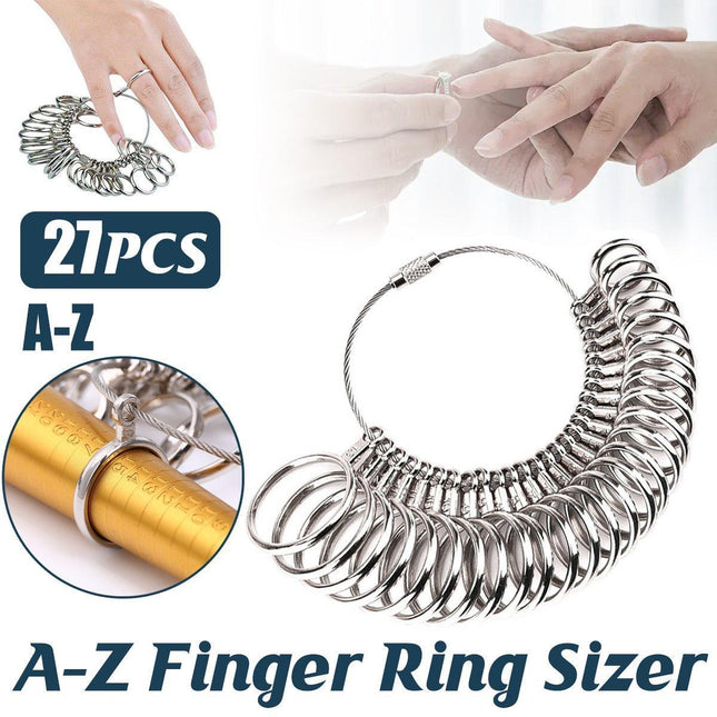 Australia A-Z Finger Ring Sizer Size Sizing Measure Measurement Gauge Tool Set