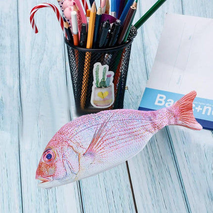 Creative Simulation Fish Pencil Case Large Capacity for Students Stationery Case