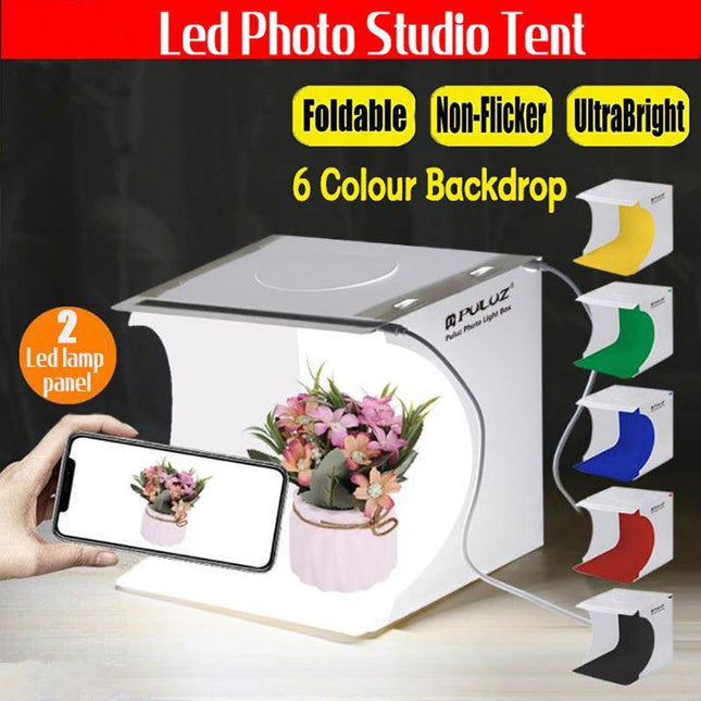 Light Tent Portable Light Box Photography Photo Studio Light Room + 6 Backdrops - Aimall