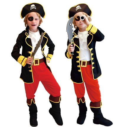 Child Pirate Costume Performance Costume Pirates Of The Caribbean Captain Jack Costume Cosplay Cosplay Party