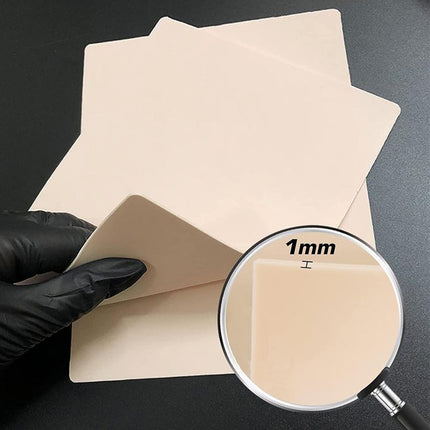5-100x Tattoo Skin Fake Practice Eyebrow Art Double Sides Silicone For Beginner - Aimall