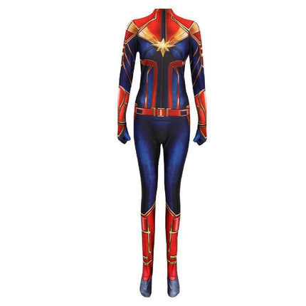 Halloween Cos Leotard Cosplay Cosplay Stage Performance Costume Jumpsuit Christmas Marvel Captain