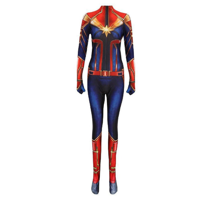 Halloween Cos Leotard Cosplay Cosplay Stage Performance Costume Jumpsuit Christmas Marvel Captain