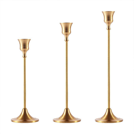 3X Taper Candle Holders Long Table Decorative Candlestick Holder Wedding Dinning