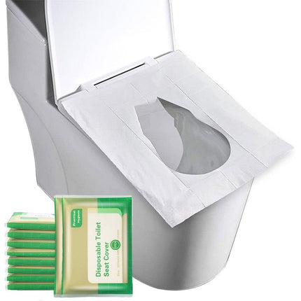 10PCS Disposable Soluble Water Toilet Seat Cover Travel Portable Hygiene Mat