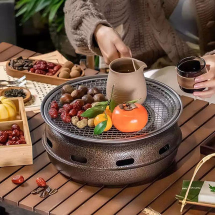 Multifunctional Charcoal Barbecue Grill Household Korean BBQ Grill Port - Aimall