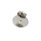 50/100/200PCS Earring Stud Posts Pads+Nut Backs Silvery Surgical Steel DIY Craft 8MM - Aimall