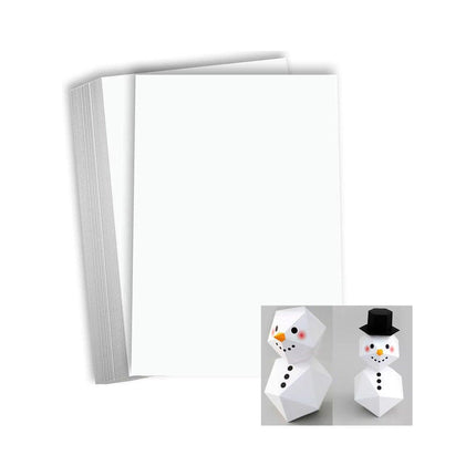 Premium A4 Card Stock 50PCS All Wood White Cardstock Paper for Printing Art