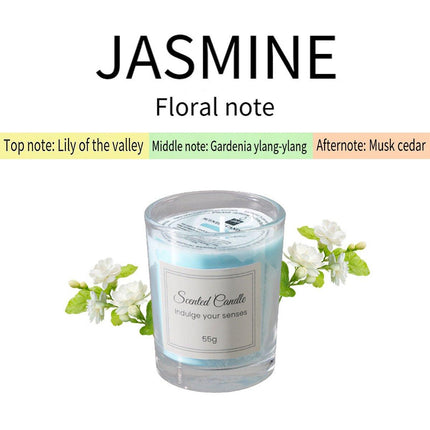 4Pcs Aroma Candles Smokeless Glass Scented Candles Gift Set for Relaxation