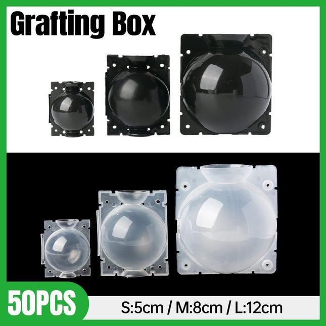 50pcs Plant Rooting Device High Pressure Grafting Box for Seedling Branch Garden