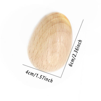 6pcs Musical Percussion Instruments Wooden Egg Shakers Rhythm Rattle For Kid Toy