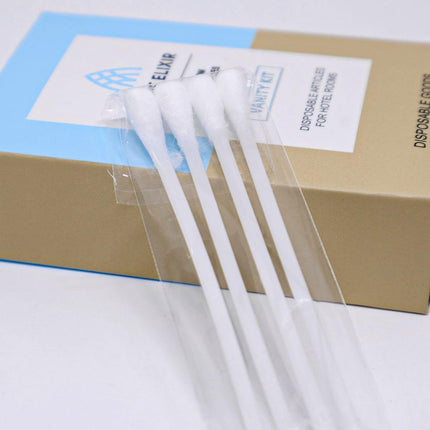 50 Hotel Guesthouse Cotton Swab Packs Disposable Ear Cleaning Kits Travel
