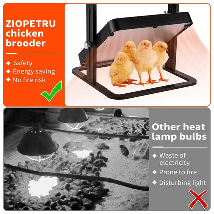 18W Poultry Heating Plate Brooder Warm Chick Duck Chicken Coop Heater 27x27cm - Aimall