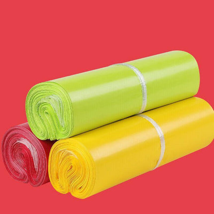 Poly Mailer Bags Mailing Satchel Plastic Courier Self Sealing Packing Yellow - Aimall