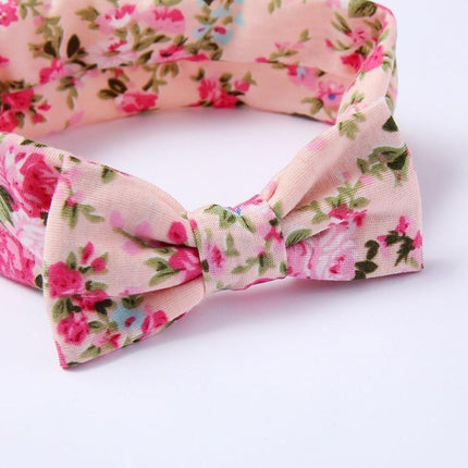 3PCS/Set Baby Girl Infant Toddler Headband Wrap Top Knot Soft Single Bow Turban - Aimall