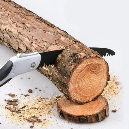 Folding Outdoor Hand Saw Portable Quick Cutting Pruning Garden Tree Logging Tool