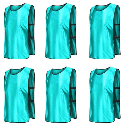 6X Sports Training Bibs Soccer Vests Group Team Bibs Basketball Cricket Football