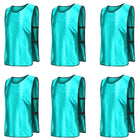 6X Sports Training Bibs Soccer Vests Group Team Bibs Basketball Cricket Football