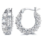 Sparkling U Shaped Earrings Fashion Jewelry Vintage Style Ear Accessories