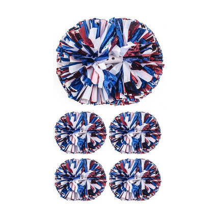 4PCS Cheerleading Hand Flower Set Performance Cheerleader Flower Ball Props
