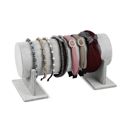 Jewelry Display Stand Headband Holder Organizer Chains Velvet Storage Rack - Aimall