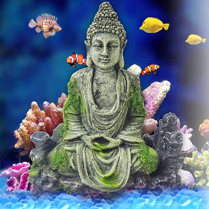Easter Island Aquarium Ornaments Roman Antique Resin Statue Reptile Decoration
