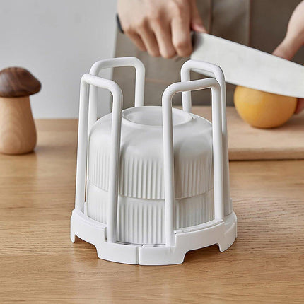 2pcs Kitchen Dish Drying Rack with Drainage Storage Cup Holder Organizer Stand